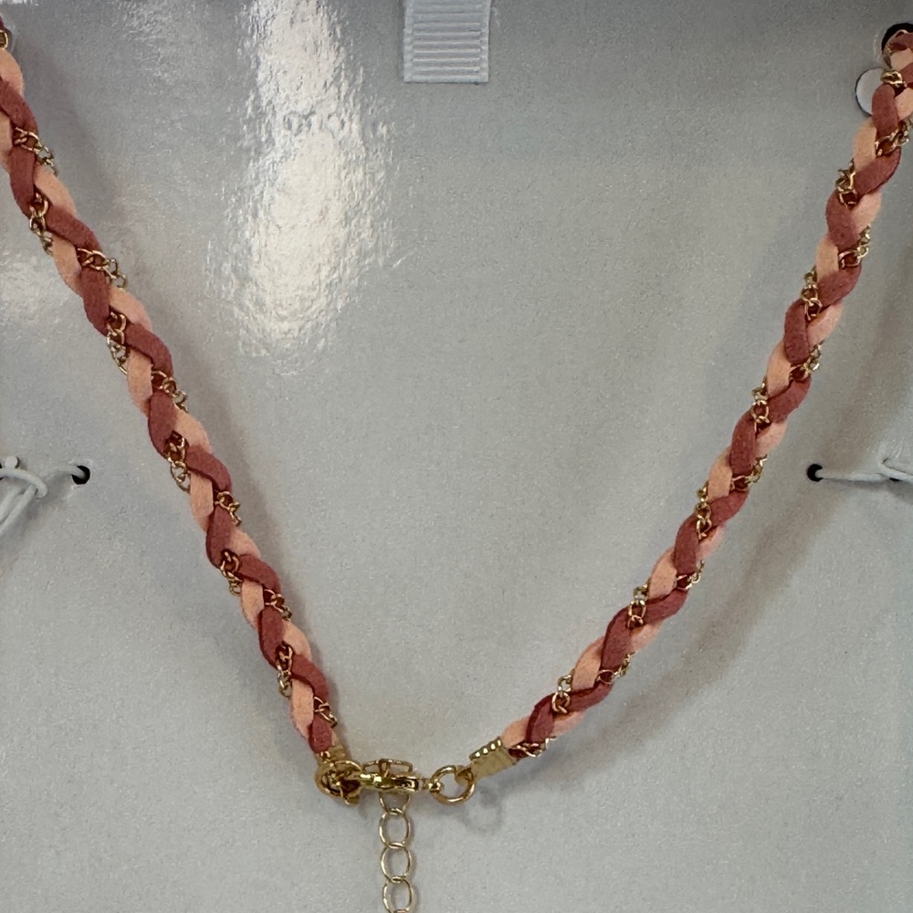House of Harlow 1960 Natural Shell and Starfish Braided Necklace 19 + 3” - Picture 3 of 3